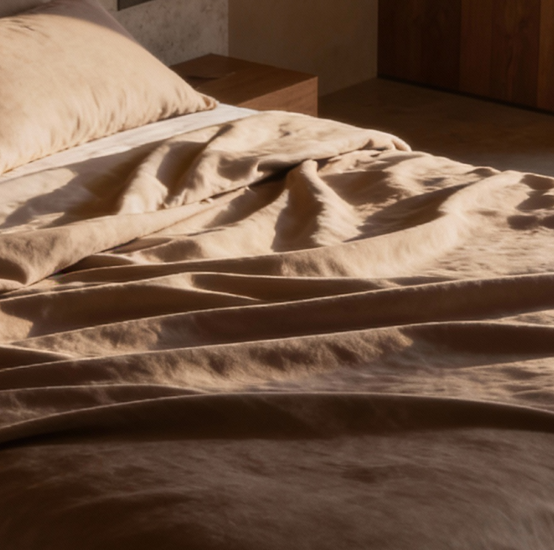 Whitney Natural Linen Sheets