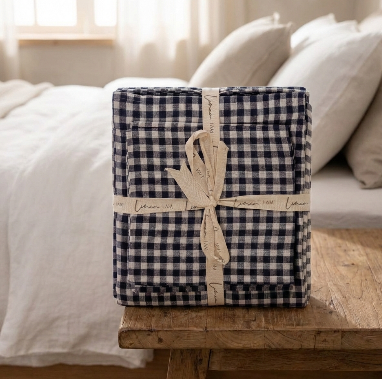 Ava Gingham Duvet Set