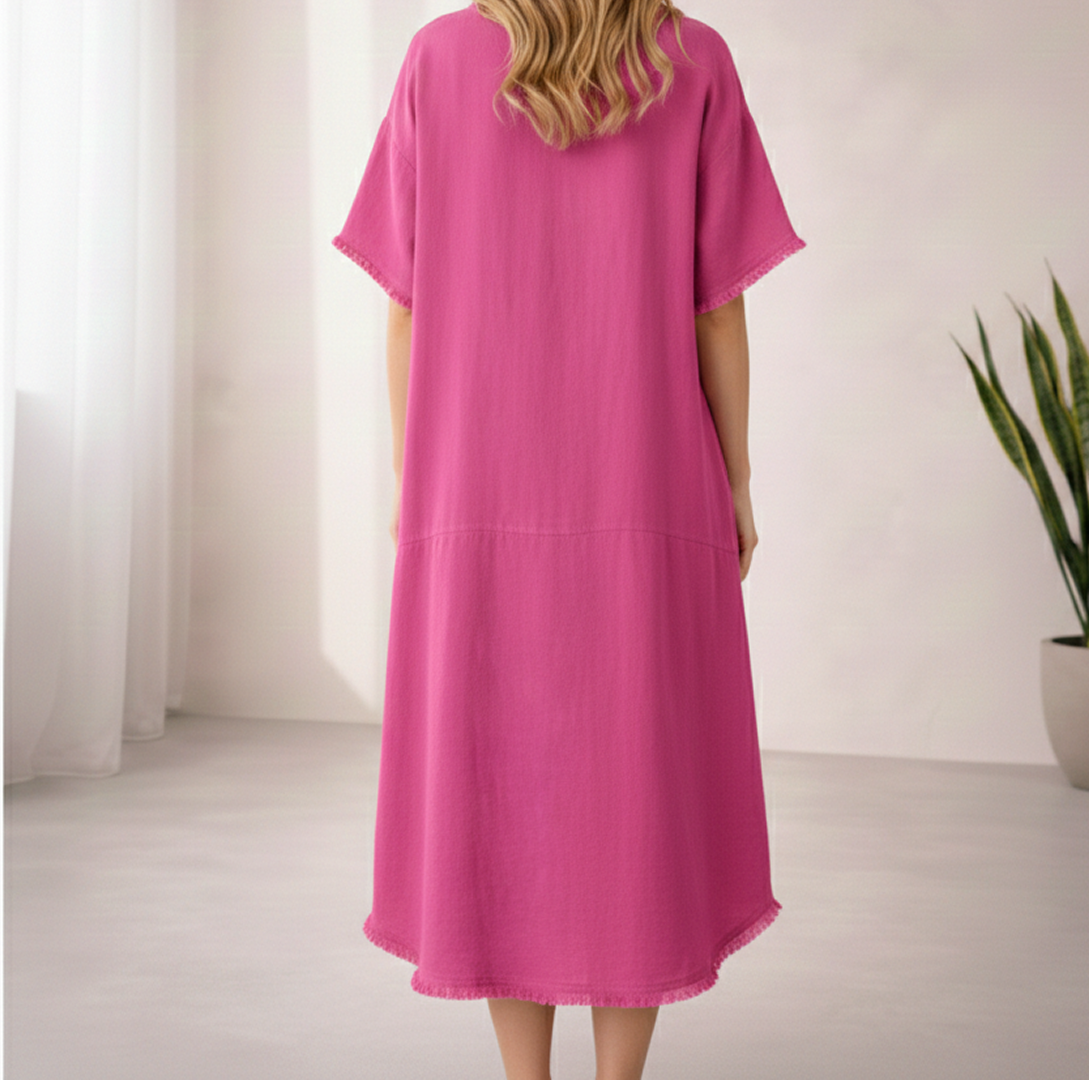 Hazel Dress - Pink - Long Sleeve