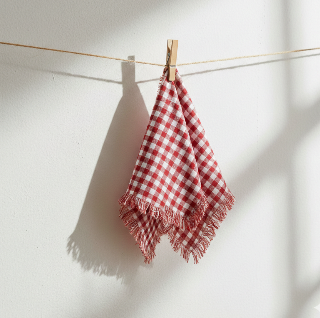 Gingham Christmas Napkins