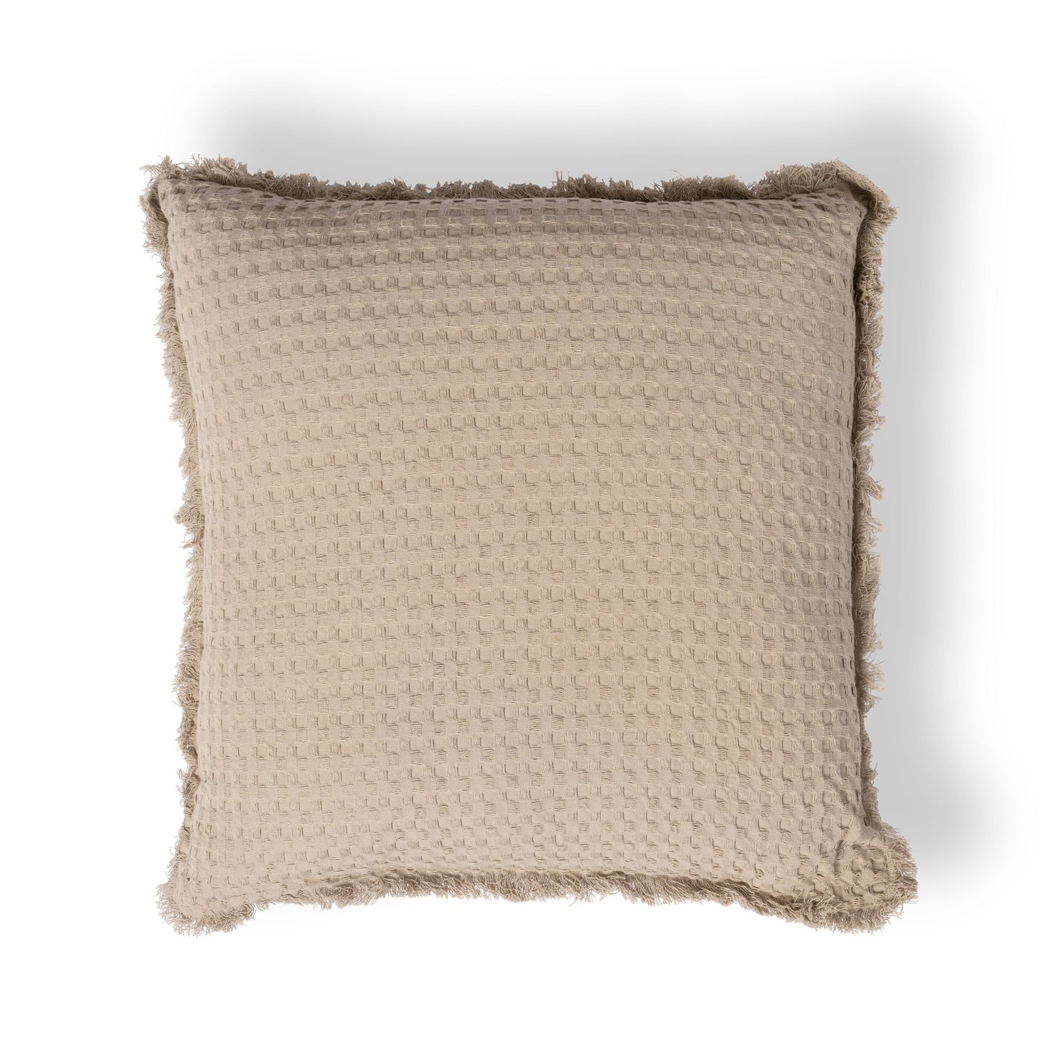 Charlotte Waffle Cushion - Natural