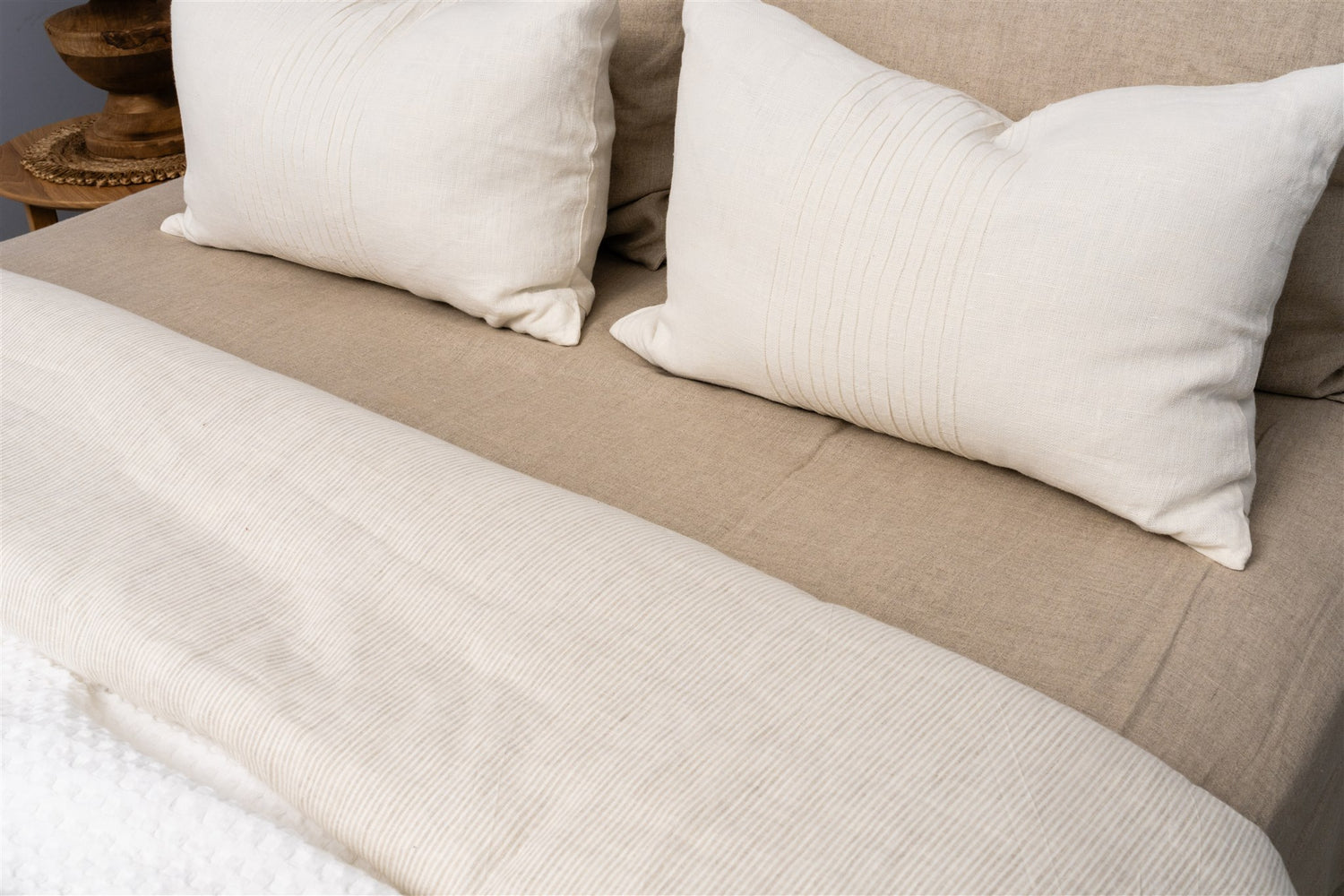 Whitney Natural Linen Sheets