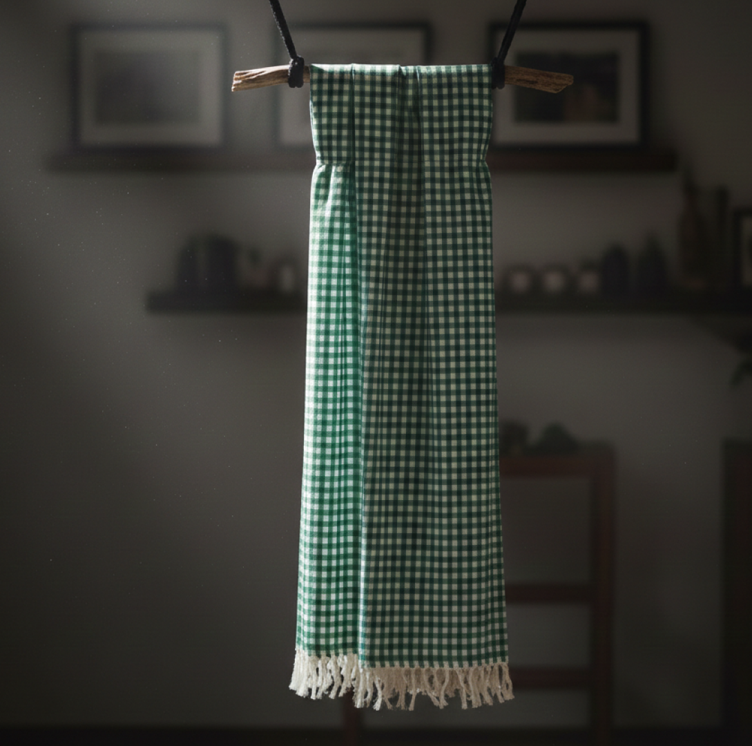 Gingham Christmas Table Cloths Jolly Green