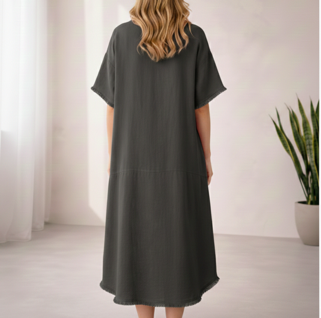 Hazel Dress - SleeveGrey - Long Sleeve