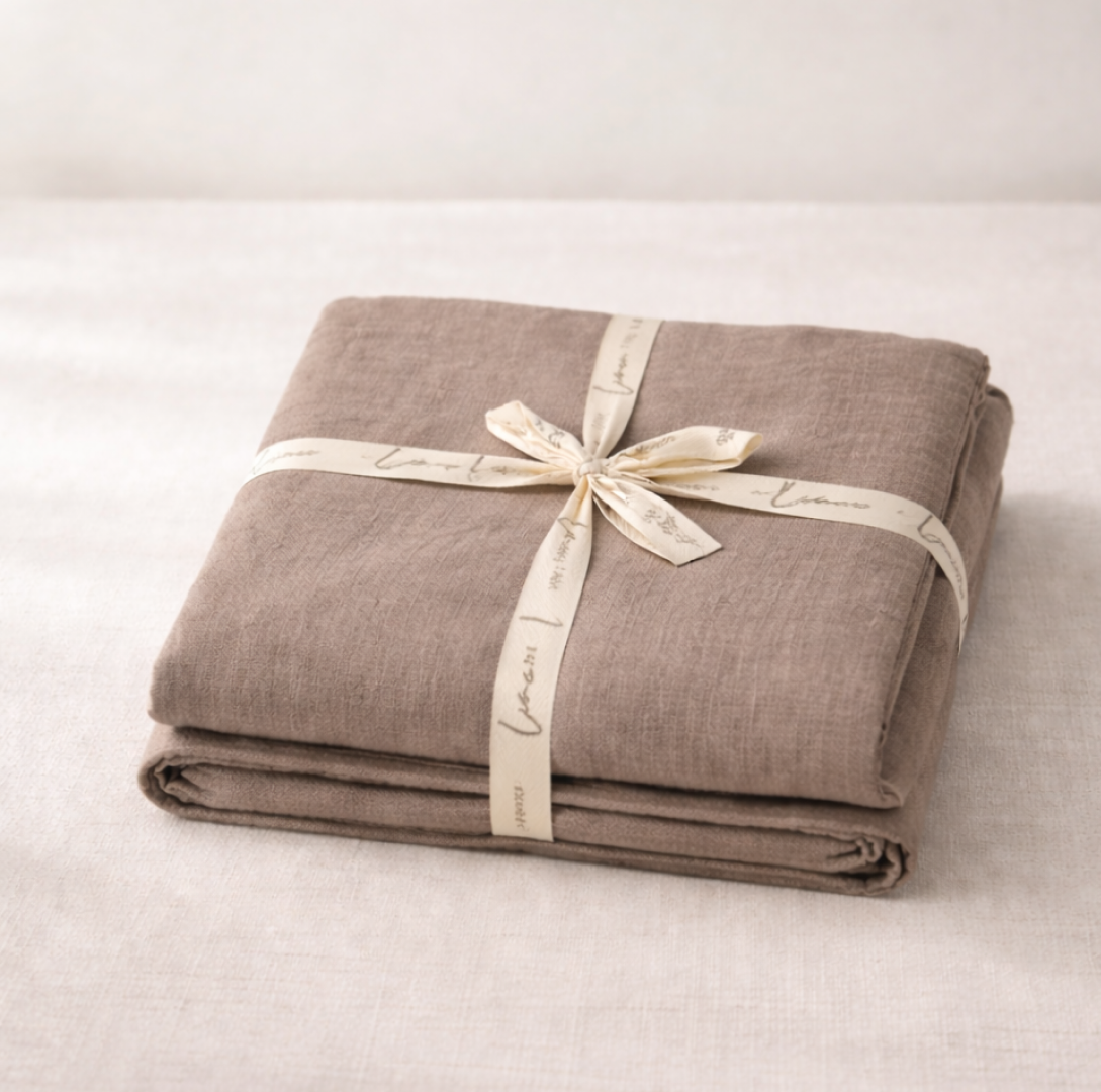 Whitney Natural Linen Sheets