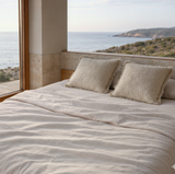 Olivia Natural Stripe Duvet Set