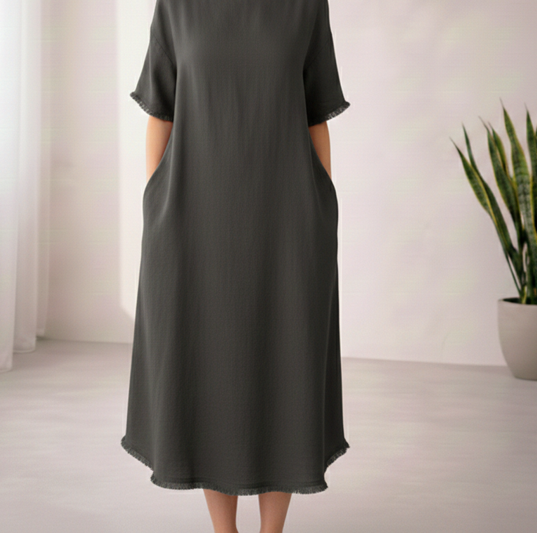 Hazel Dress - SleeveGrey - Long Sleeve