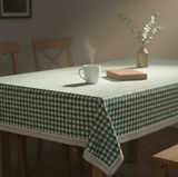 Gingham Christmas Table Cloths Jolly Green
