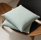 Gingham Christmas Cushion Jolly Green