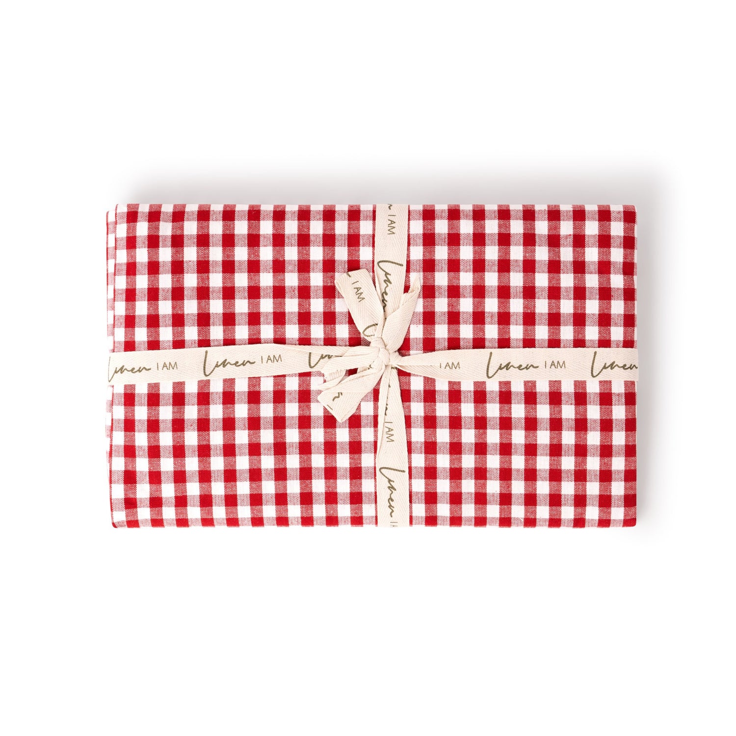 Gingham Christmas Table Cloths - Rush