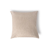 Darcy Striped Cushion - White/Olive