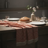Gingham Christmas Table Cloths Rush