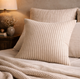 Darcy Striped Cushion White Olive